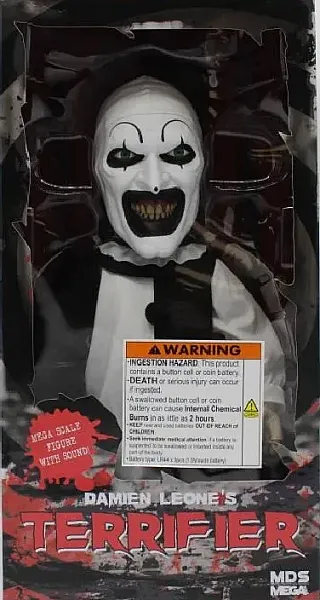 TERRIFIER MDS MEGA SCALE ACTION FIGURE ART THE CLOWN WITH SOUND 38 CM